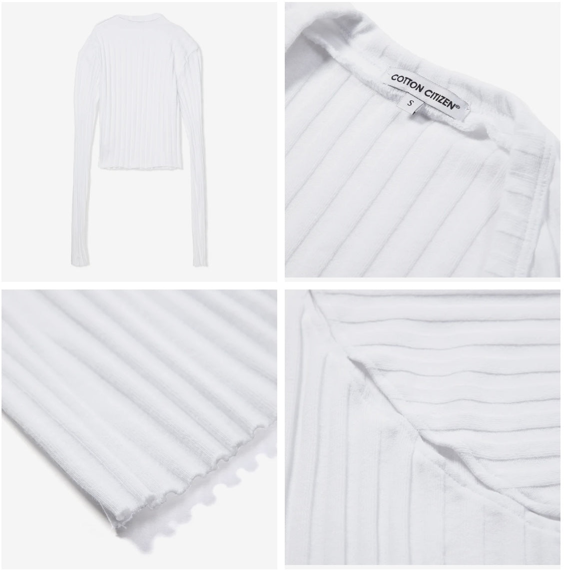 Cotton Citizen Capri Crop Shirt in White - Size S