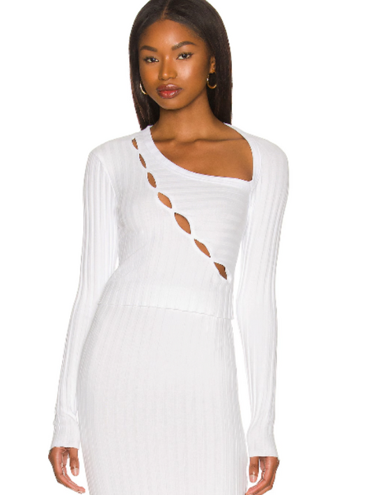 Cotton Citizen Capri Crop Shirt in White - Size S