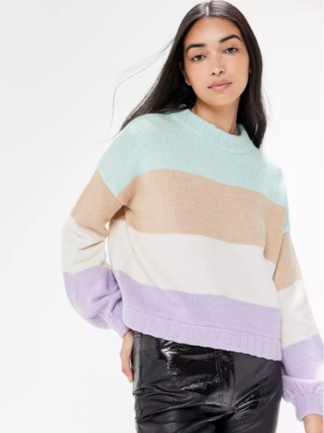 For Love &amp; Lemons Hailey Striped Sweater - Size S