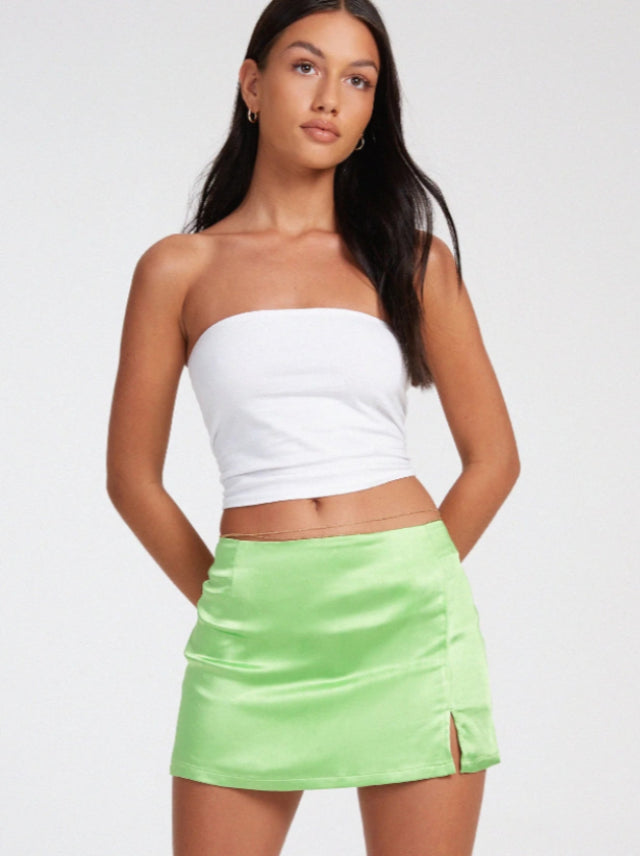 Phila Mini Skirt in Jasmine Green